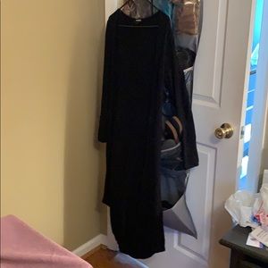 Black long express cardigan